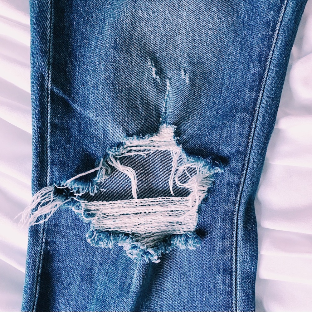 MADEWELL HIGH RISE SLIM BOYJEAN DISTRESSED - Picture 11 of 11